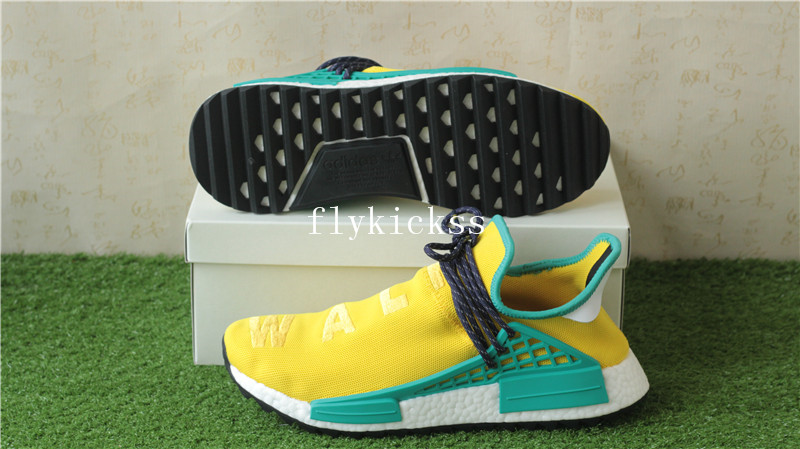 Pharrell x Adidas NMD Human Race Yellow Breathe Walk